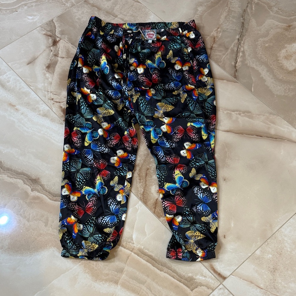 Colorful Johnny was Butterfly Print Pants